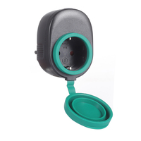 Presa Elettrica Intelligente da Esterno Impermeabile IP44 230V 16A con Campanello Wireless WiFi Tuya per Casa e Giardino