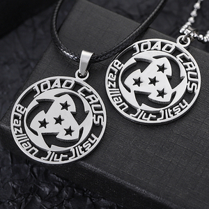 Collar personalizado de plata con nombre, conjunto de collar de acero inoxidable para hombres - Product Image 4