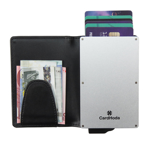 กระเป๋าสตางค์อะลูมิเนียม CardHoda ดีไซน์พับสั้น ป้องกัน RFID สำหรับทุกเพศ - Product Image 1