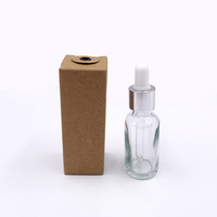 Flacon compte-gouttes vide pour huiles essentielles 10ml 30ml 50ml, en verre blanc mat de luxe, avec emballage personnalisé