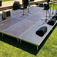 Plateforme de scène modulaire portable en aluminium 4x4 pieds pour événements, mariages, concerts, spectacles scolaires