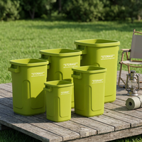 Poubelles de recyclage en plastique portables pour cuisine, 10L, 20L, 34L, 46L, vente en gros d'usine