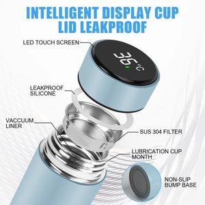 Bouteille d'<span class=keywords><strong>eau</strong></span> en acier inoxydable de 200 ml avec affichage LED intelligent de la température, sans BPA, réutilisable et anti-fuite, idéale pour le sport et le <span class=keywords><strong>bureau</strong></span> - Vente en gros ODM - Product Image 3