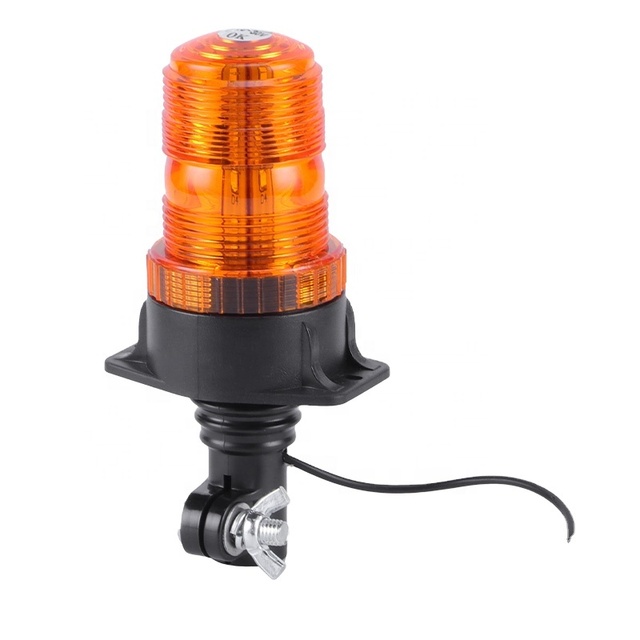 Led Strobe Light Flexible Base Rooftop Pipe Mount Hazard Traffic Lamp 15W Flash Emergency Warning Light Safety Lamp