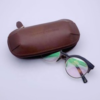 Étui à lunettes en cuir haut de gamme fait à la main pochette d'emballage pour lunettes de soleil étuis à lunettes boîte à lunettes