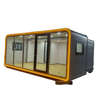 Maison conteneur modulaire préfabriquée de luxe en acier, type capsule Apple, pour usage hôtelier et bureautique, cabine de couchage écologique pour terrains vierges 20FT/40FT
