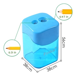 <span class=keywords><strong>Taille</strong></span>-<span class=keywords><strong>crayon</strong></span> FOSKA à double trou, pour crayons de couleur et crayons de <span class=keywords><strong>maquillage</strong></span>, <span class=keywords><strong>taille</strong></span>-<span class=keywords><strong>crayon</strong></span> à deux trous pour adultes, école, classe, maison, bureau - Product Image 2