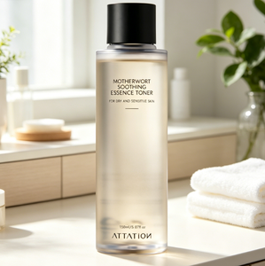 Fabriqué en Corée ATTATION Tonique à l'essence d'agripaume apaisant hydratant équilibrant le pH tonique doux pour le visage à usage quotidien pour les peaux sensibles - Product Image 2