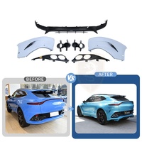 Kit de mise à niveau style 707 pour Aston Martin DBX : pare-chocs arrière en carbone sec, tuyau d'échappement, grilles en fibre de verre