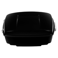 Sac de selle arrière King Size 13,7 pouces pour Harley Touring Road Street Glide Electra Glide 2014-2023 Moto ABS Noir brillant