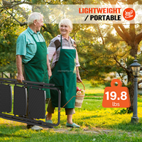 Escabeau pliant moderne en acier à 5 marches, portable, avec poignée, sac à outils, pieds en caoutchouc antidérapants, capacité de 330 lb, pour la maison