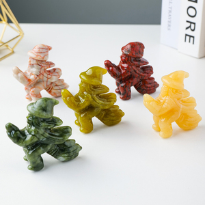 <span class=keywords><strong>Bruja</strong></span> voladora de cristal natural tallada a mano, artesanía de tallado con broche, regalo de decoración de halloween, venta al por mayor - Product Image 3