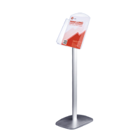 Présentoirs en aluminium et acrylique pour la vente directe avec porte-menu et porte-dépliants, supports d'affichage