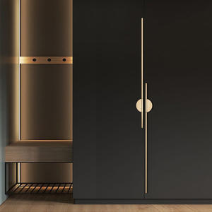 Poignées de tiroir et de porte de meuble rondes modernes et simples, couleur gris doré, pour armoires de cuisine et quincaillerie - Product Image 3