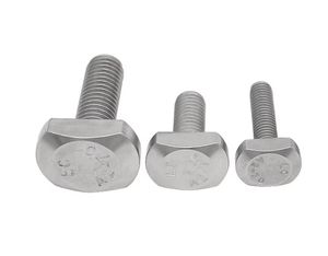 ราคาโรงงาน สกรูหัวที สแตนเลส 304 316 ขนาด M6 M8 M12 - Product Image 6