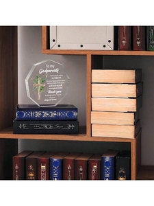 Acrylique <span class=keywords><strong>cadeau</strong></span> parrains et marraines pour femmes merci d'être mon parrain S de <span class=keywords><strong>filleul</strong></span> bureau bureau décor anniversaire souvenir - Product Image 5