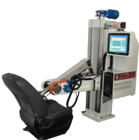 Banc d'essai de résistance et de durabilité du dossier de siège de voiture multifonction, machine d'essai de fatigue statique pour le coulissant du repose-tête inclinable
