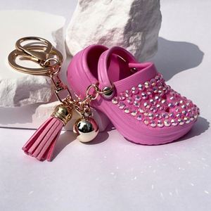 Mini llavero ecológico de goma PVC con diamantes, colgante de vaso de barra de hielo con letras impresas, para colgar en mochilas o como soporte para pintalabios. - Product Image 4