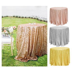 Fodera in lino <span class=keywords><strong>per</strong></span> tovaglia ricamata in pizzo con paillettes scintillanti di lusso <span class=keywords><strong>per</strong></span> gonna da <span class=keywords><strong>tavolo</strong></span> <span class=keywords><strong>per</strong></span> feste di matrimonio <span class=keywords><strong>Runner</strong></span> da <span class=keywords><strong>tavolo</strong></span> <span class=keywords><strong>rotondo</strong></span> in oro rosa - Product Image 3