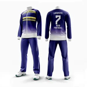 Custom Polyester Soccer Training Tracksuit Sportswear Men Design