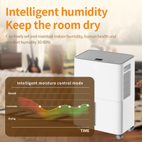 Nouveau Déshumidificateur Intelligent 25 Pintes 2025, 110 V, Ultra Silencieux (38 dB) et Certifié CE pour Maison/Sous-sol