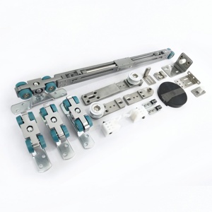 3 1 Schienen verbindungs steuerung Schiebetüren Kontaktsc halter Synchron isierte Aluminiums chiebetür - Product Image 1