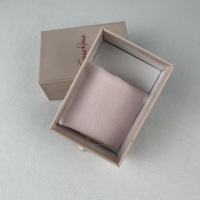 Boîte à bijoux en papier artisanal de haute qualité, petite boîte rose pour colliers, boîte cadeau pour bijoux, emballage cadeau pour bijoux, boîte en papier