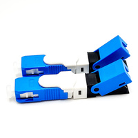 FTTH 1 paquete ISI 10Pcs UPC SC APC fibra Optik FTTH conector rápido modelo Buaya de fibra óptica conector rápido
