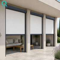 Persiana enrollable con cremallera para terraza exterior QINGYING