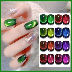 Esmalte de <span class=keywords><strong>Uñas</strong></span> en Gel con Efecto Ojo de Gato, 8 Colores, 10 ml, Esmalte de <span class=keywords><strong>Uñas</strong></span> en Gel <span class=keywords><strong>Semipermanente</strong></span> con Efecto Vidrio Teñido <span class=keywords><strong>para</strong></span> Lámpara UV - Product Image 2