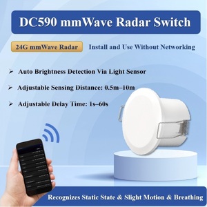 Sensor de ocupación inteligente IOT Sensor de presencia humana de 360 grados <span class=keywords><strong>Radar</strong></span> de microondas para detección humana - Product Image 2
