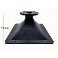 Accessoires professionnels pour haut-parleur à cornet avec disque, cornet de haut-parleur, cornet en plastique 270*270mm