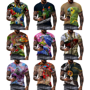 Parrot <strong>3D</strong> Printed <strong>Shirt</strong> for Men Funny Digital Fashion Printing <strong>Shirt</strong> for Men's Custom Unisex All Over Print OEM and ODM <strong>T</strong>-<strong>shirts</strong> - Product Image 1