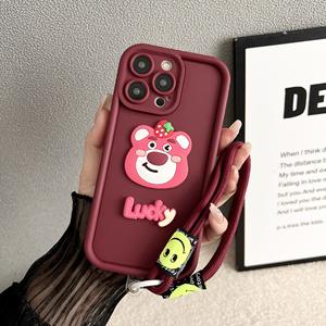 <span class=keywords><strong>Coque</strong></span> de Téléphone 3D Mignon Ours Fleur avec Cordon en Silicone TPU pour <span class=keywords><strong>iPhone</strong></span> 16 15 14 13 12 <span class=keywords><strong>11</strong></span> Pro Max - Product Image 4