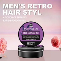 Étiquette personnalisée 150g de cheveux d'argan et de kératine forte tenue marque privée contrôle des bords pour les femmes