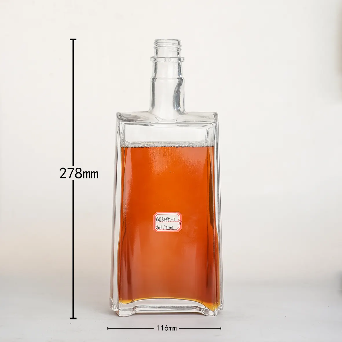 Factory wholesale New Innovations 700ml 750ml Glass Bottle for Whiskey Vodka Gin Custom Shape