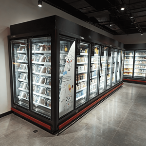 Congelatori Commerciali con Porte in Vetro, Attrezzature di Refrigerazione Verticali, Armadi per la Conservazione degli Alimenti Freschi, Vetrine Refrigerate per Esposizione Cibo - Product Image 3