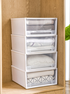 Trong Suốt Nhiệm Vụ Nặng Nề Nhựa Lưu Trữ Hộp Stackable Giày Và Quần Áo Ngăn Kéo Loại <span class=keywords><strong>Container</strong></span> Cho Phòng Tắm Và Phòng Khách Sử Dụng - Product Image 5