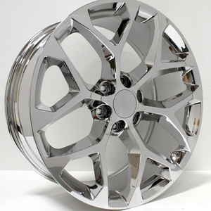 Tùy Chỉnh <span class=keywords><strong>Chrome</strong></span> Bánh Xe 18-22 Inch Giả Mạo Monoblock Giả Mạo Vành 6 Hole10J Chiều Rộng Bánh Xe Vành Cho Chevy Silverado Tacho GMC Sierra Ykon - Product Image 4