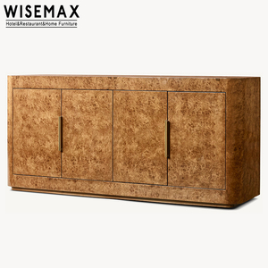 Meuble TV WISEMAX FURNITURE en bois massif de style américain, <span class=keywords><strong>console</strong></span> de salon, coffre de rangement <span class=keywords><strong>rectangulaire</strong></span> en métal avec tiroirs, chambre à coucher - Product Image 6