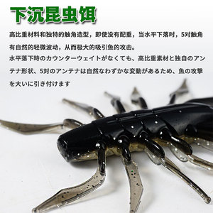 2023เหยื่อแบบนิ่มรูปกุ้งขนาด3นิ้ว6กรัมเหยื่อปลอมจากผู้ผลิตสินค้าใหม่ - Product Image 3