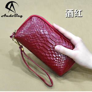 Long Wallet <b>Purse</b> for Women Girls Genuine Cow Leather Fashion Super Hot Clutch Shoulder Bags Handbag Multifunction - Product Image 1