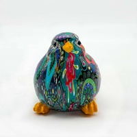 Sculpture d'oiseaux colorés en polyrésine, figurine artistique peinte à la main, objet de collection, modèle d'intérieur pour la décoration de la maison, taille personnalisable
