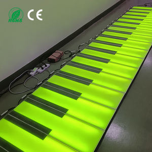 Piano de sol LED RGB programmable pour extérieur, base en acier inoxydable, <span class=keywords><strong>verre</strong></span> trempé, IP65, pour Noël, interactif et traversable - Product Image 2