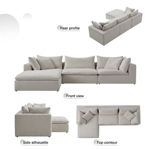 Muebles de salón seccionales de lujo Sofás de sala de estar Foshan Sofás de sala de estar Horel & Villa - Product Image 3