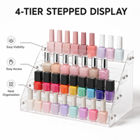 Présentoir de Comptoir Personnalisé en Acrylique pour Vernis à Ongles et Gels, Étagère de Présentation Cosmétique pour Expositions