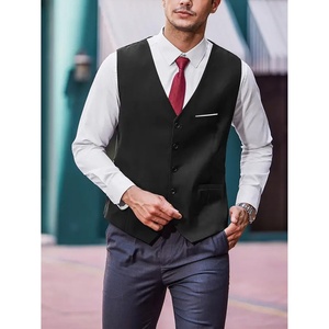 Conjunto de Traje de Negocios para Hombre de 3 Piezas, Chaqueta, Chaleco y Pantalones Transpirables, Cómodos para el Verano - Product Image 2