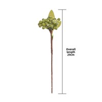 Hoogwaardig kunstmatig fruit- en groene bonen takkenarrangement in Instagram-stijl, met bubbelmateriaal en bloemen, half handgemaakt