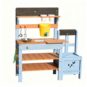 Cocina de Madera para Niños al Aire Libre Unisex con Agua Funcional - Product Image 1