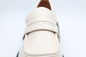 2023 nouveaux talons épais pour femmes dames françaises chaussures compensées plate-forme all-match petites chaussures en cuir - Product Image 6
